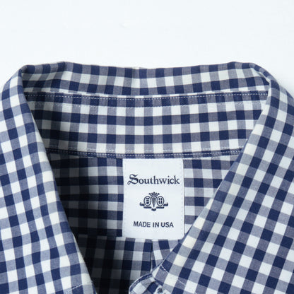 Southwick: ポプリン ギンガムチェック ボタンダウンシャツ