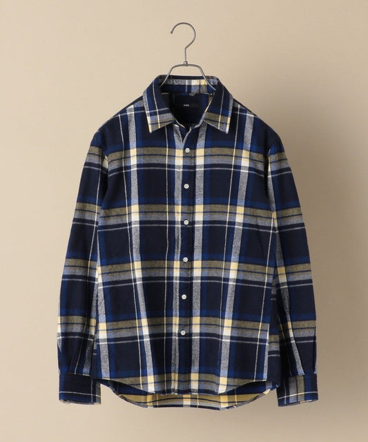 SHIPS: フェザー チェック レギュラーカラー ネルシャツ 20FW