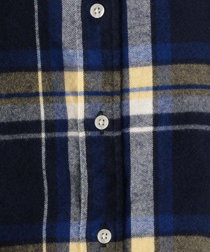 SHIPS: フェザー チェック レギュラーカラー ネルシャツ 20FW