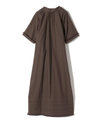 〈洗濯機可能〉 ドルマン フリンジ ドロスト ワンピース