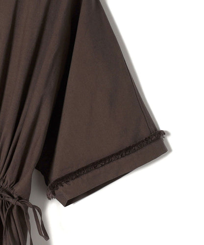 〈洗濯機可能〉 ドルマン フリンジ ドロスト ワンピース