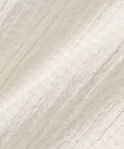 〈手洗い可能〉 ジャカード バンドカラー ブラウス 24SS