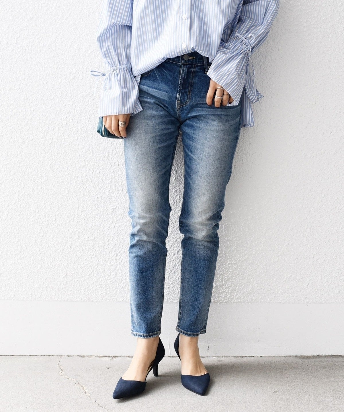 【WEB限定】スリム テーパード デニム