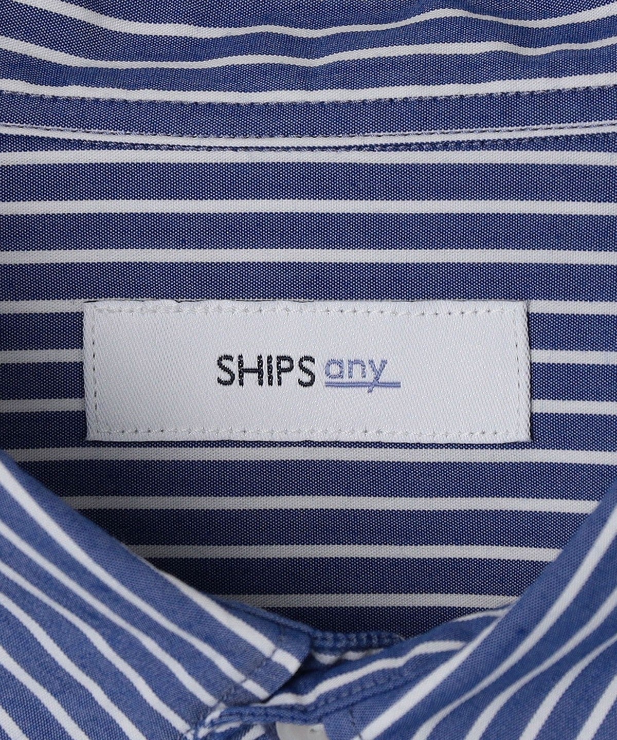 SHIPS any: ストライプ / ソリッド リラックス レギュラーカラー シャツ 25SS