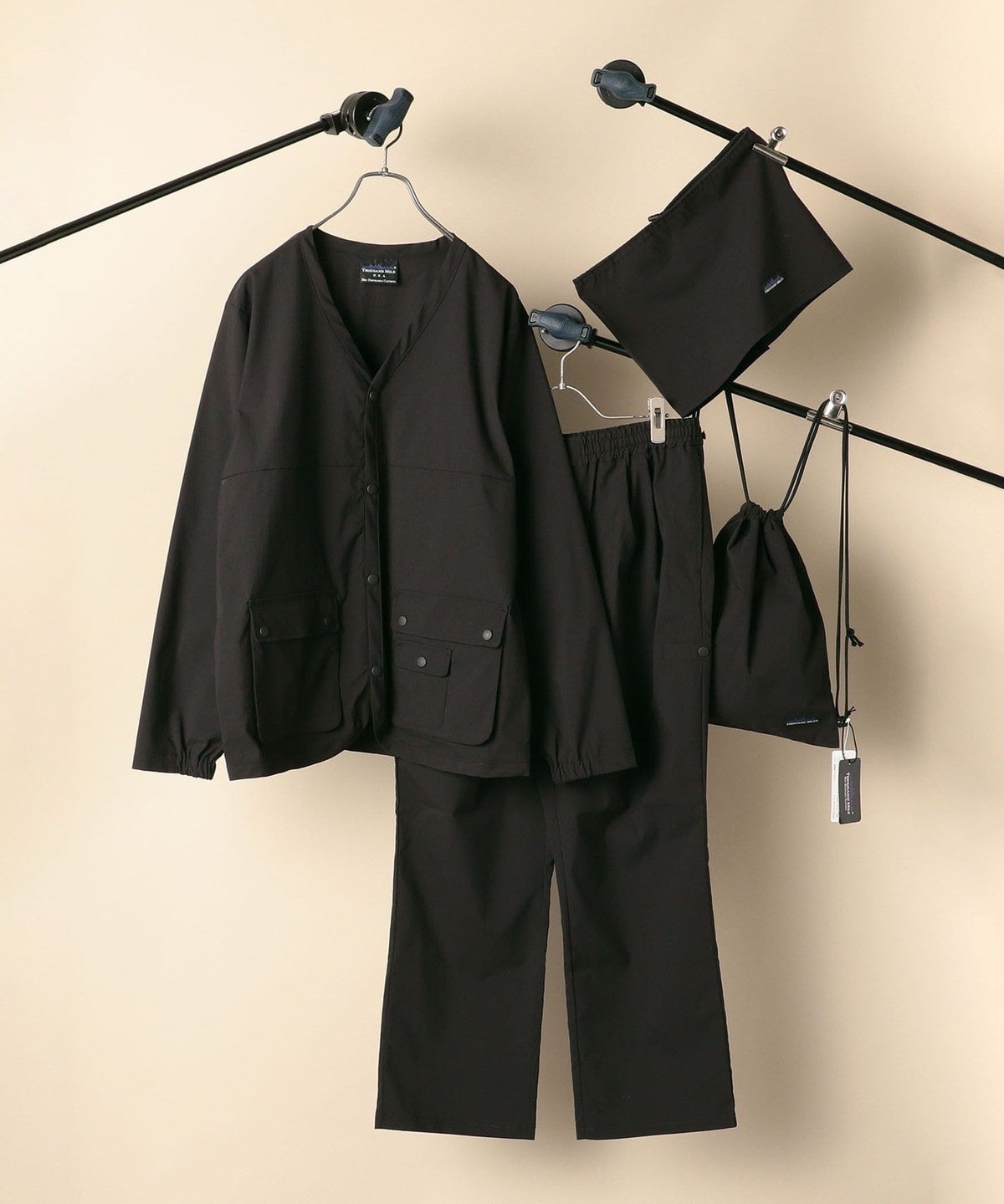 【SHIPS別注】THOUSAND MILE: Beginコラボ SOLOTEX(R)×ECOPET(R) 4ピース セットアップ
