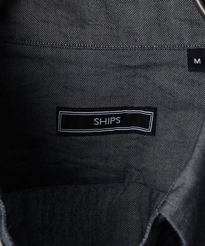 SHIPS:コンテンポラリー ウォッシュド インディゴ ボタンダウン シャツ