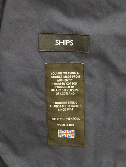SHIPS: HALLEY STEVENSONS フッ素コーティング スタンドカラー コート