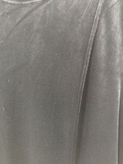Wai+:〈手洗い可能〉ストレッチ ポリエステル ベロア ワンピース