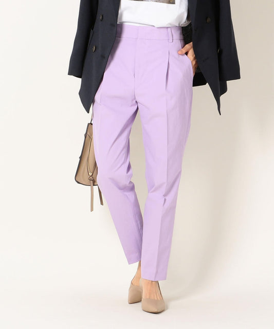 SHIPS any:タックテーパードパンツ