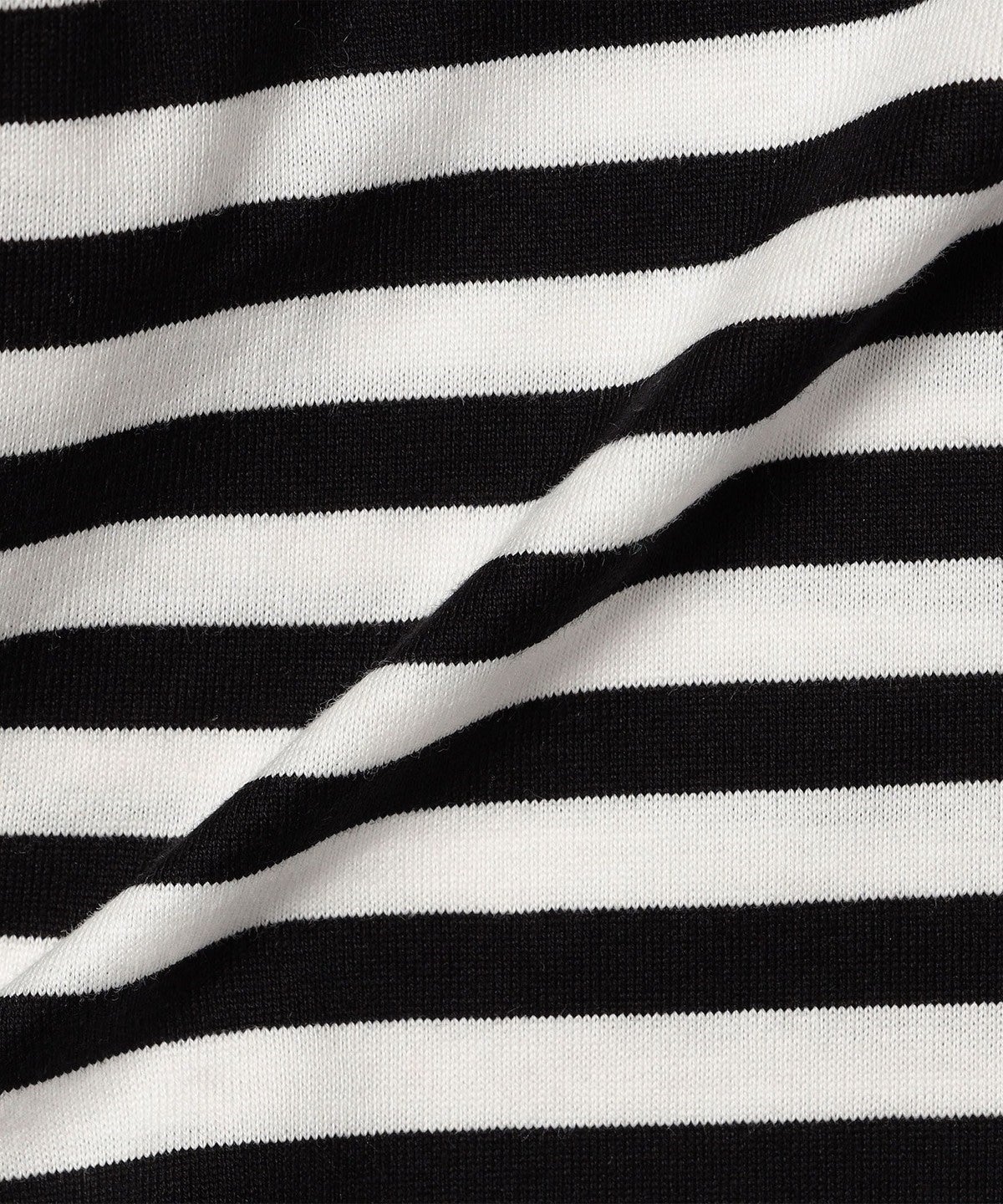 〈洗濯機可能〉ダブルネック コットン ボーダー プルオーバー