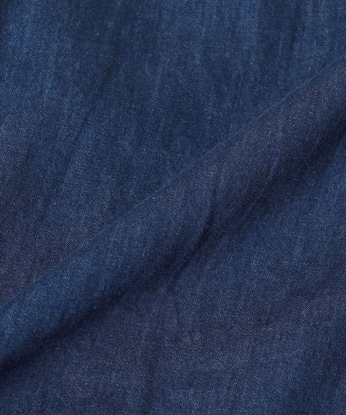 〈手洗い可能〉デニム ダブル ポケット シャツ ワンピース