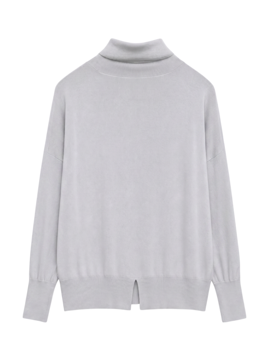 SHIPS Primary Navy Label:〈手洗い可能〉ウール ハイゲージ ドルマン ニット