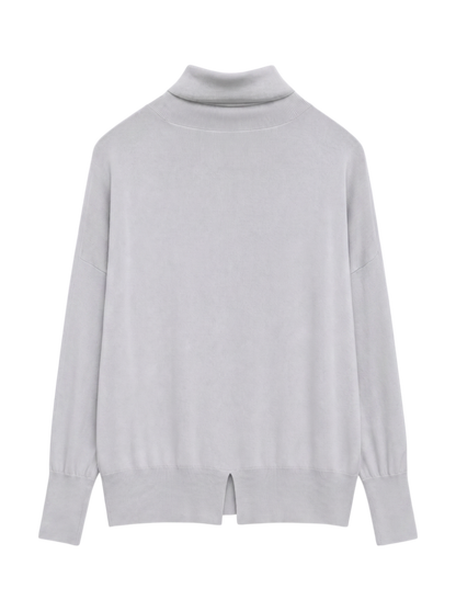 SHIPS Primary Navy Label:〈手洗い可能〉ウール ハイゲージ ドルマン ニット