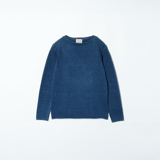 SHIPS:9GG INDIGO BOAT NECK L/S