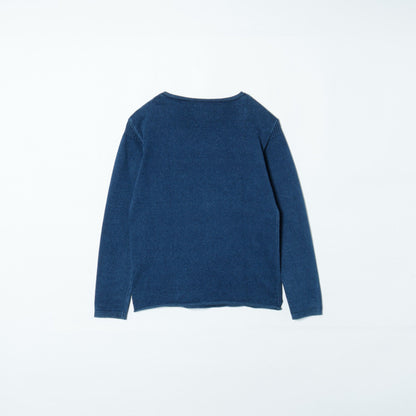 SHIPS:9GG INDIGO BOAT NECK L/S