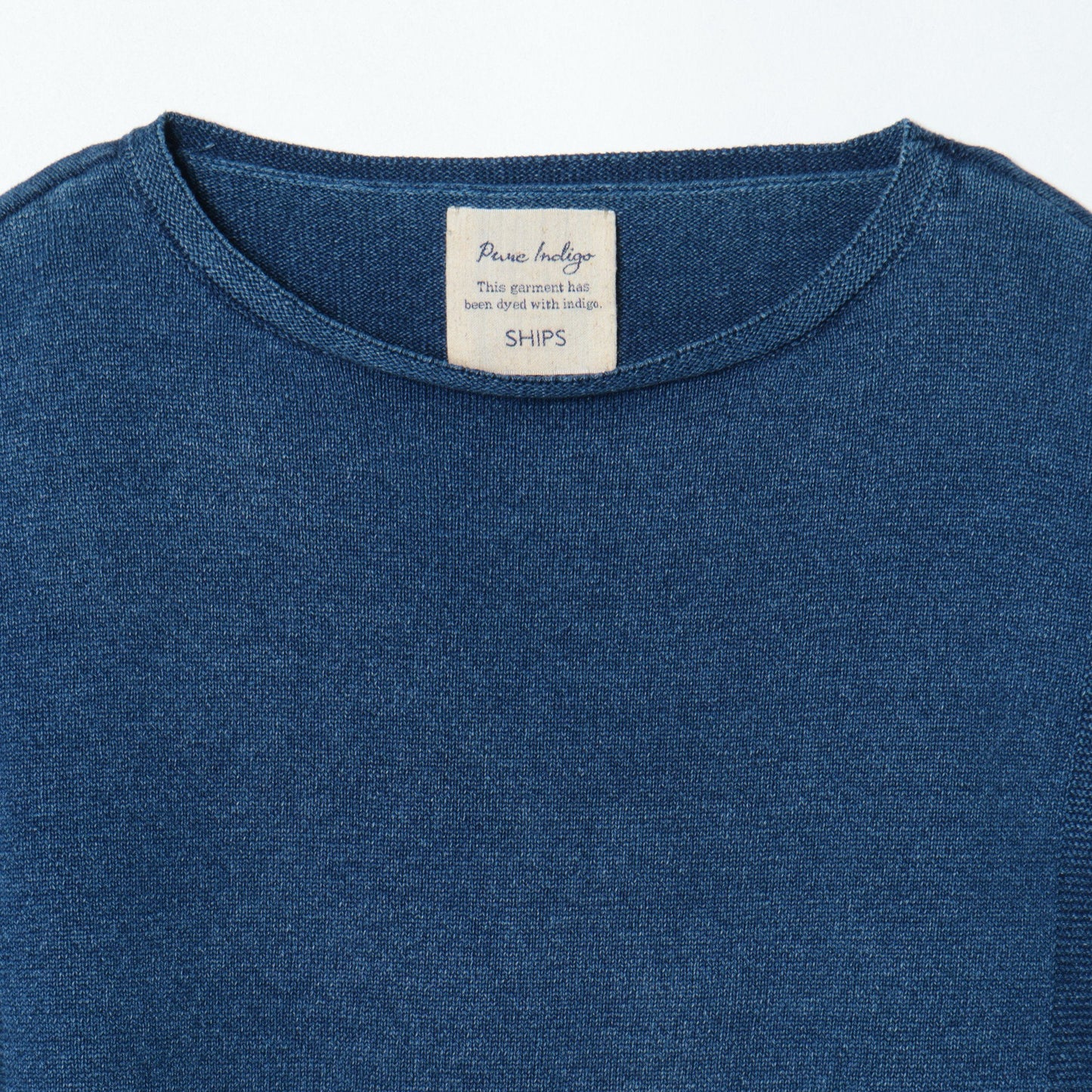 SHIPS:9GG INDIGO BOAT NECK L/S