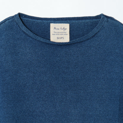 SHIPS:9GG INDIGO BOAT NECK L/S