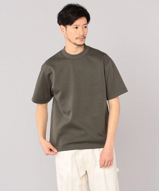 SHIPS: クルーネック ハイゲージ ダンボールニットTシャツ