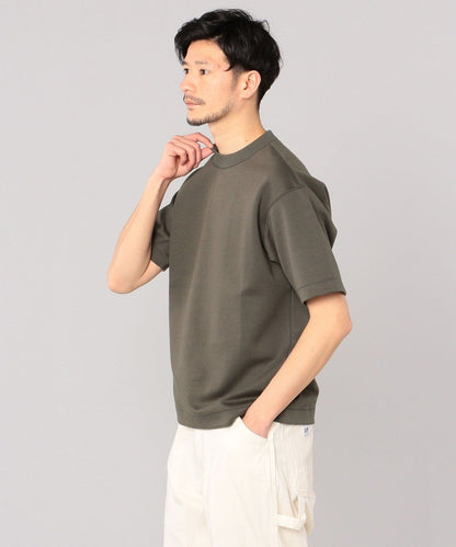 SHIPS: クルーネック ハイゲージ ダンボールニットTシャツ
