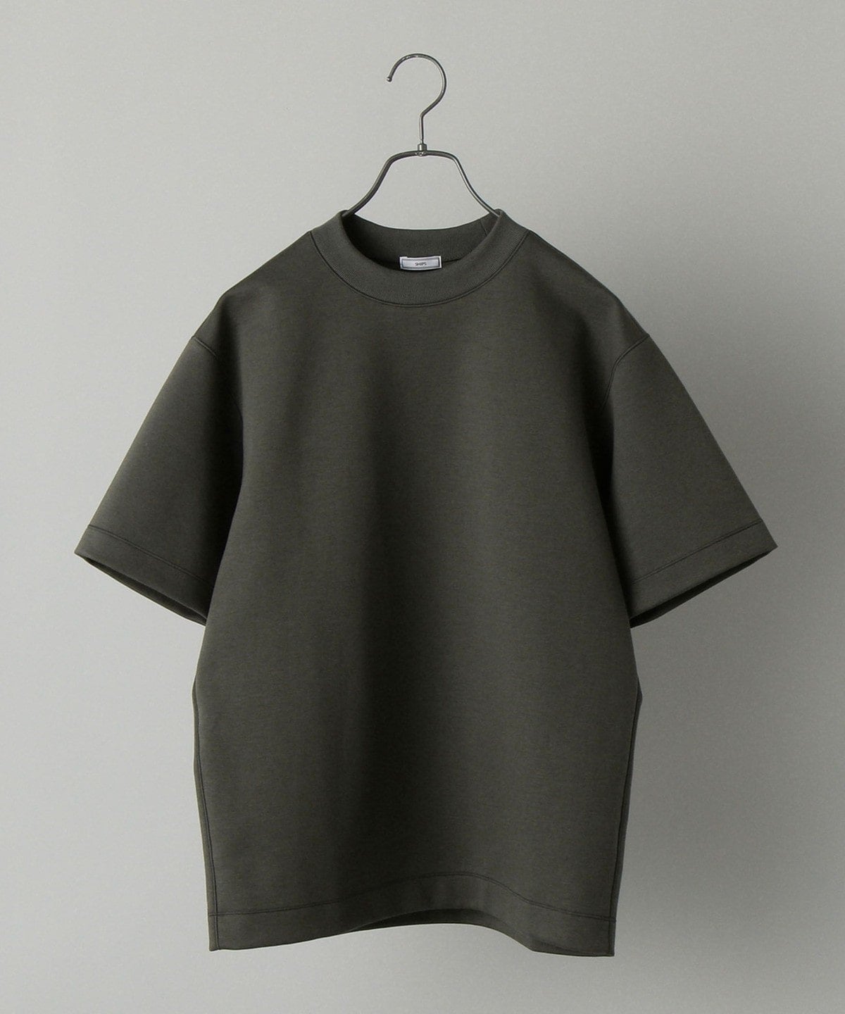 SHIPS: クルーネック ハイゲージ ダンボールニットTシャツ