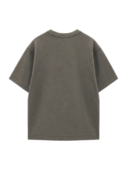 SHIPS: クルーネック ハイゲージ ダンボールニットTシャツ
