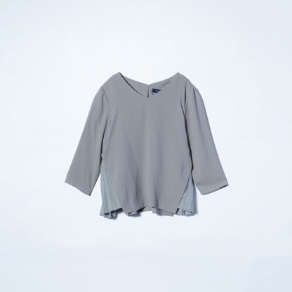 SHIPS:SIDE PLEATS L/S BL