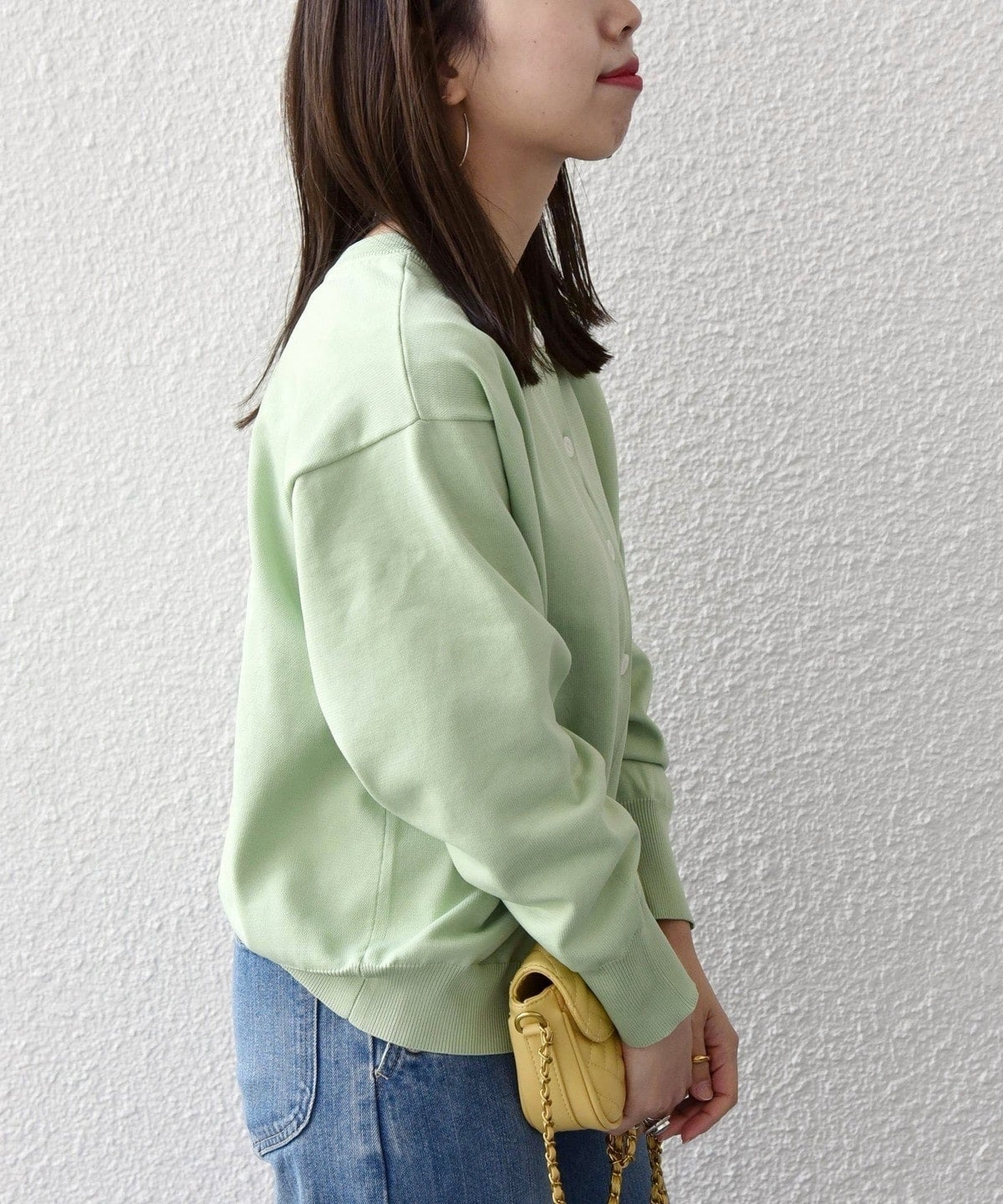 SHIPS any:〈洗濯機可能〉2WAY コクーン クルーネック カーディガン