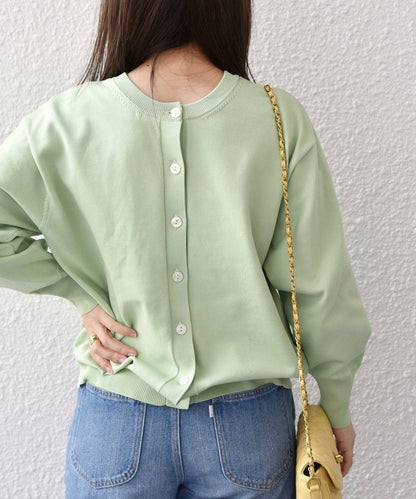 SHIPS any:〈洗濯機可能〉2WAY コクーン クルーネック カーディガン