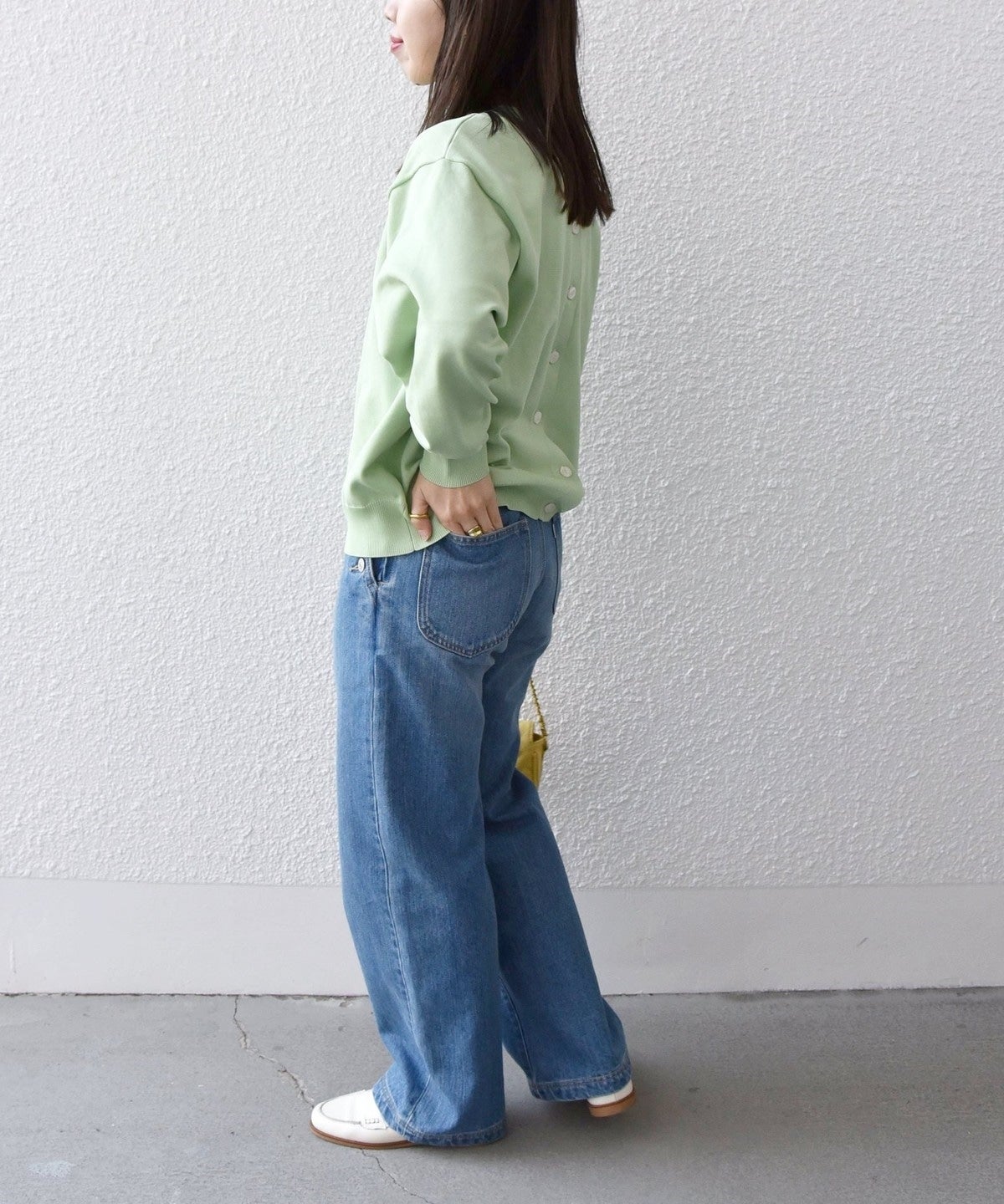 SHIPS any:〈洗濯機可能〉2WAY コクーン クルーネック カーディガン