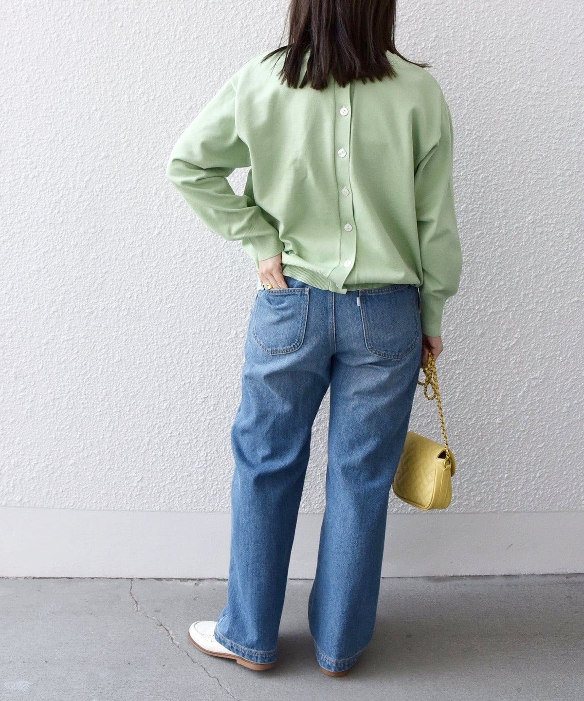 SHIPS any:〈洗濯機可能〉2WAY コクーン クルーネック カーディガン