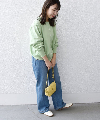 SHIPS any:〈洗濯機可能〉2WAY コクーン クルーネック カーディガン