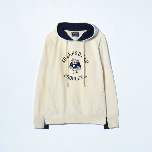 KNITCHY:W.G LOGO PRINT HOODIE