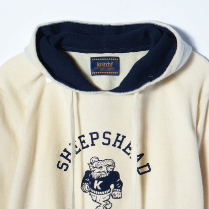 KNITCHY:W.G LOGO PRINT HOODIE