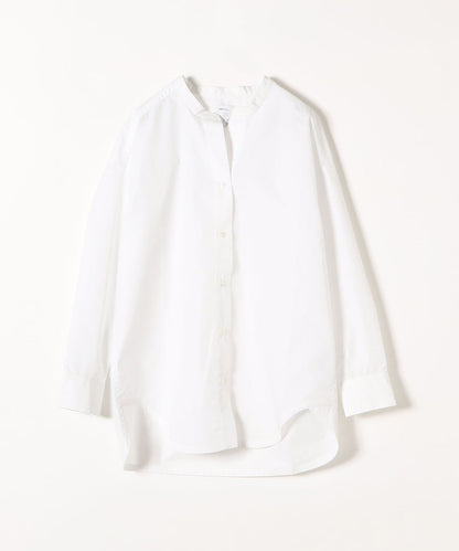 SHIPS any:〈抗菌防臭〉オーガニック RENU バンドカラーシャツ