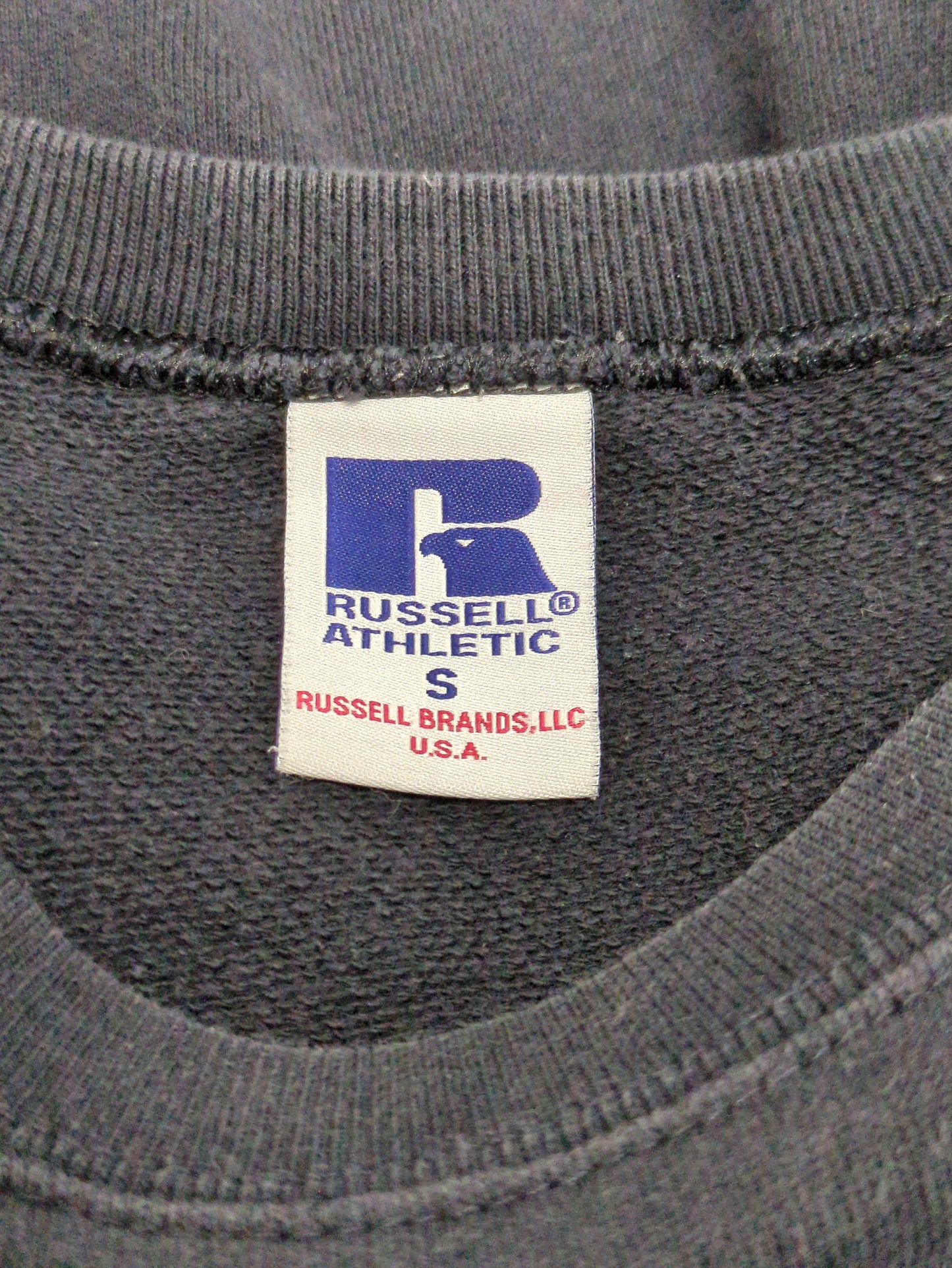 【WEB限定/SHIPS別注】RUSSELL ATHLETIC: ビッグシルエット アメリカンフラッグ ロゴ エンブロイダリー スウェット (トレーナー)