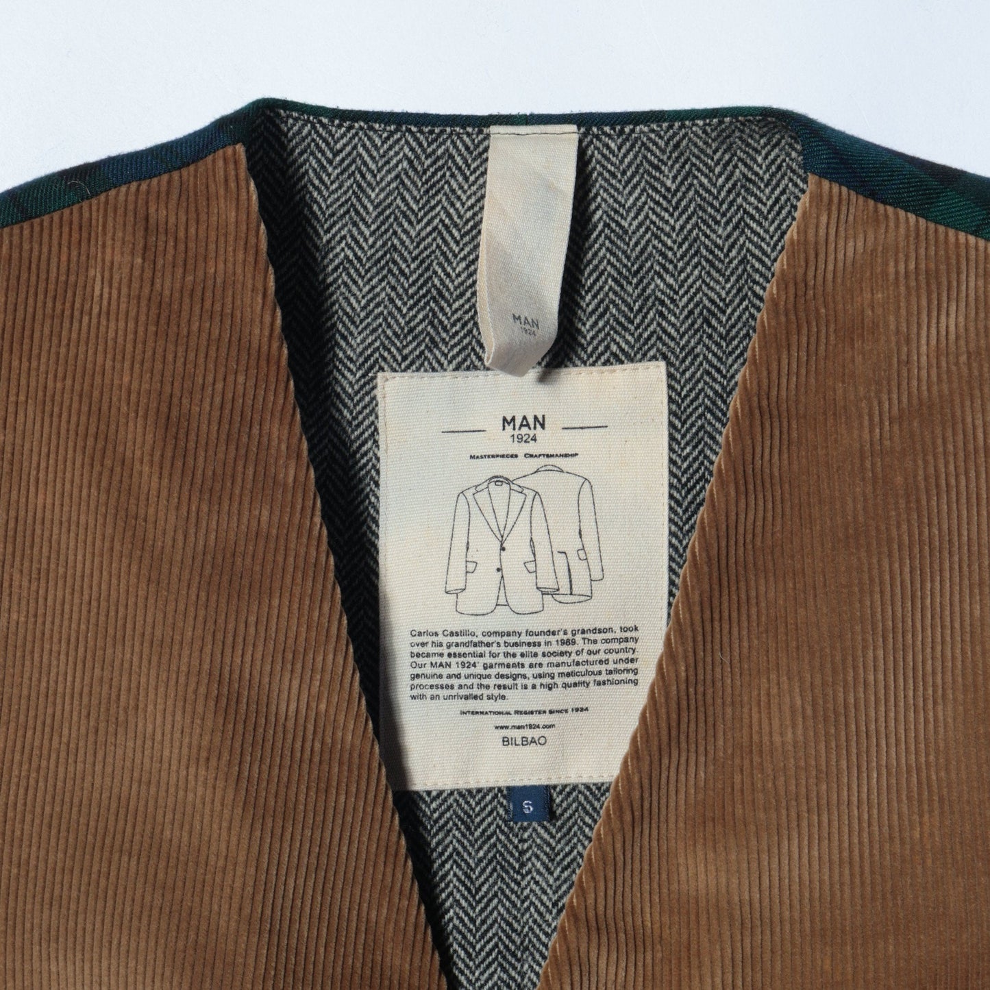 MAN1924:VEST CORDUROY