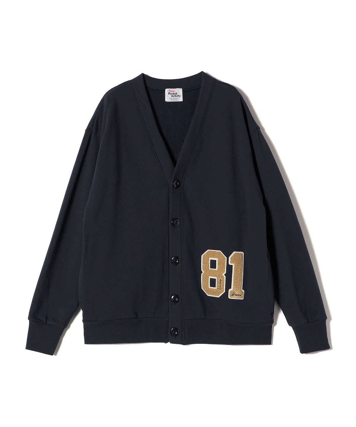 【SHIPS別注】81BRANCA:〈洗濯機可能〉レタード スウェット カーディガン