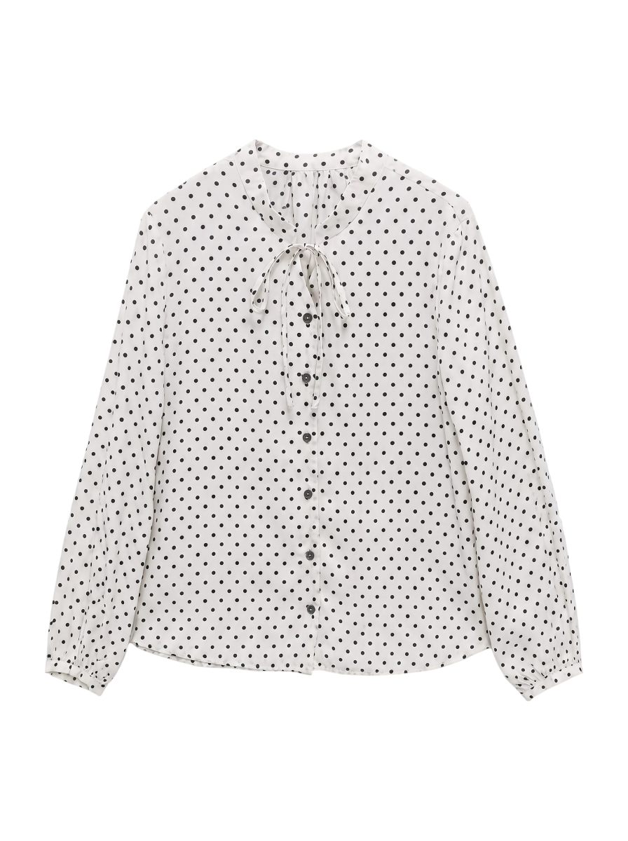 【SHIPS Days WHITE LABEL】ドットブラウス FW