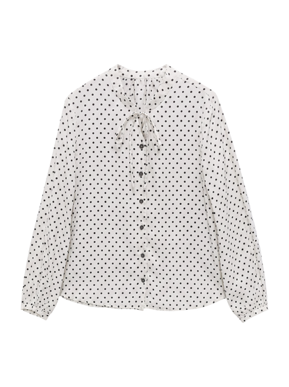 【SHIPS Days WHITE LABEL】ドットブラウス FW