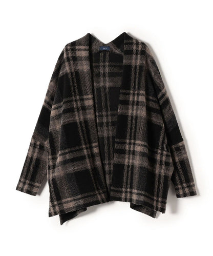 チェックショート羽織り