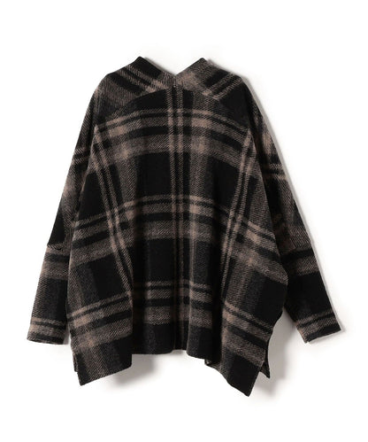 チェックショート羽織り