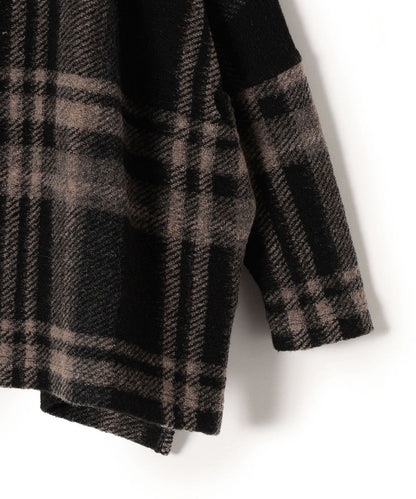 チェックショート羽織り