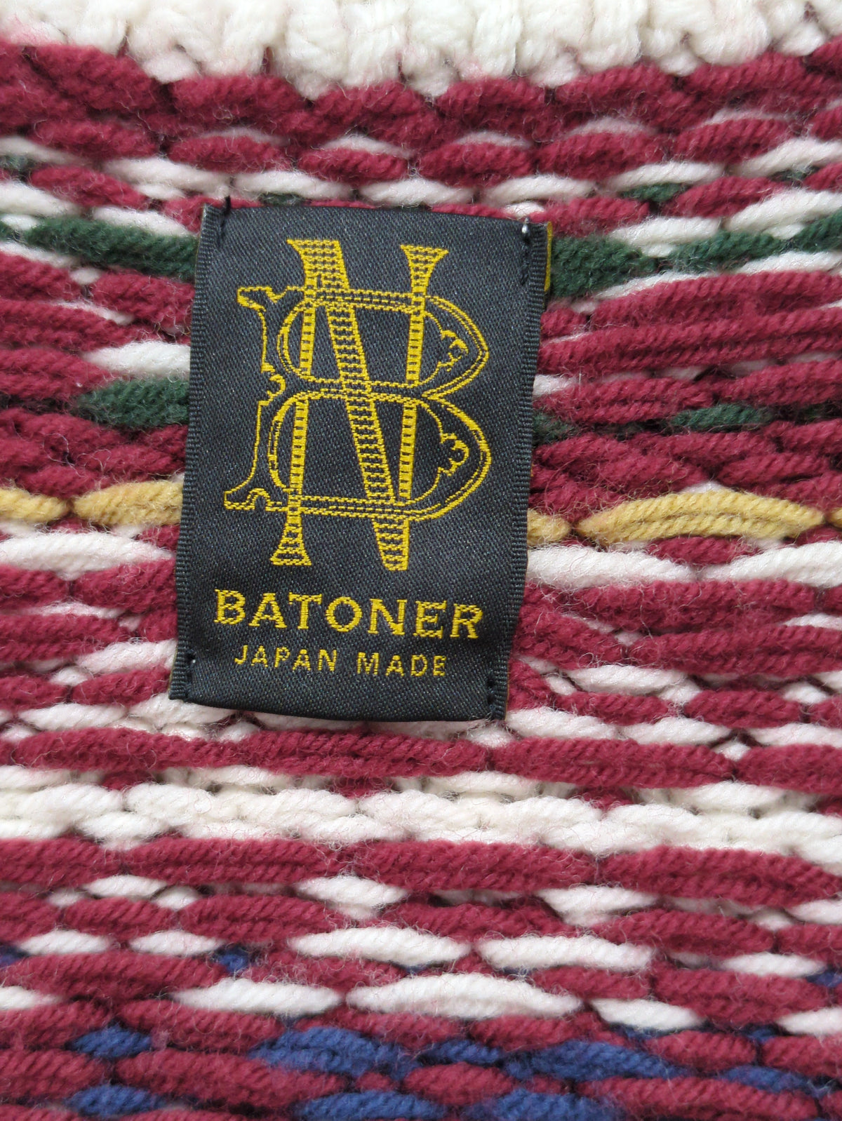 BATONER: ローゲージ フェアアイル カーディガン