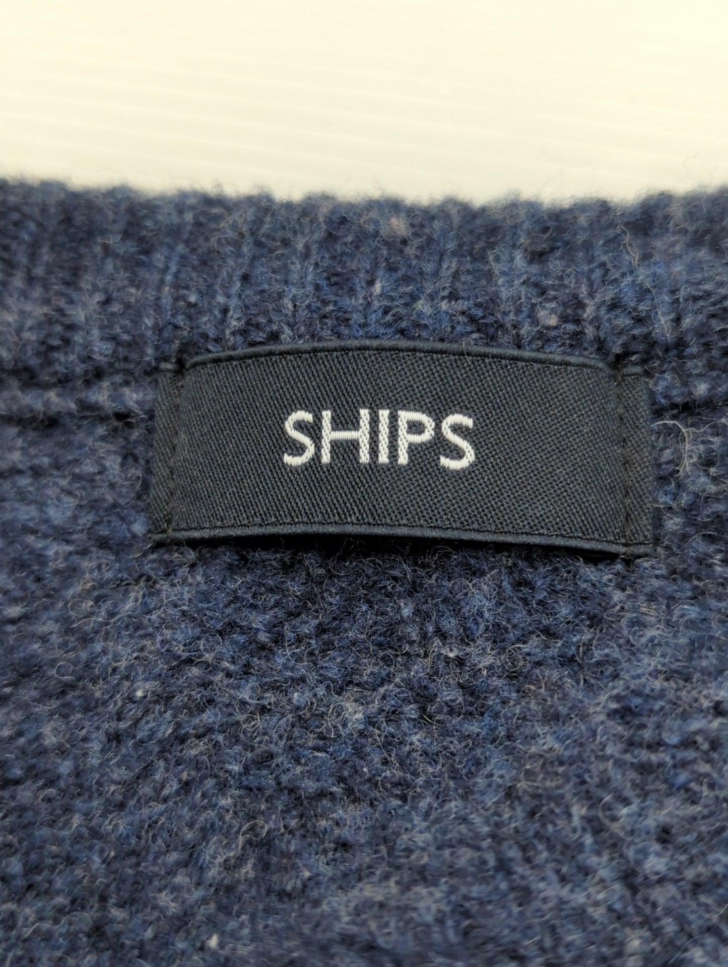 SHIPS:〈手洗い可能〉シェブロン ラムウールニット