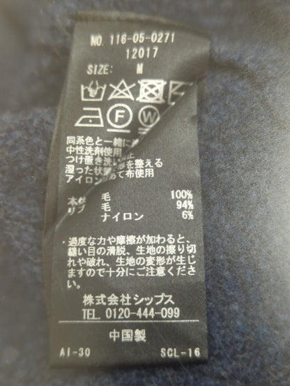 SHIPS:〈手洗い可能〉シェブロン ラムウールニット