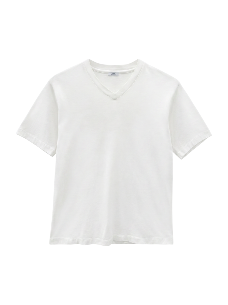 SHIPS: 抗菌・防臭 NANO-FINE（R） コットン Vネック Tシャツ