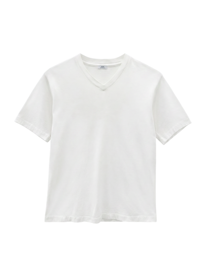 SHIPS: 抗菌・防臭 NANO-FINE（R） コットン Vネック Tシャツ