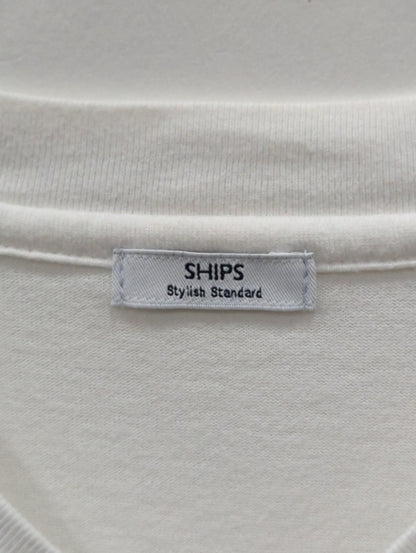 SHIPS: 抗菌・防臭 NANO-FINE（R） コットン Vネック Tシャツ
