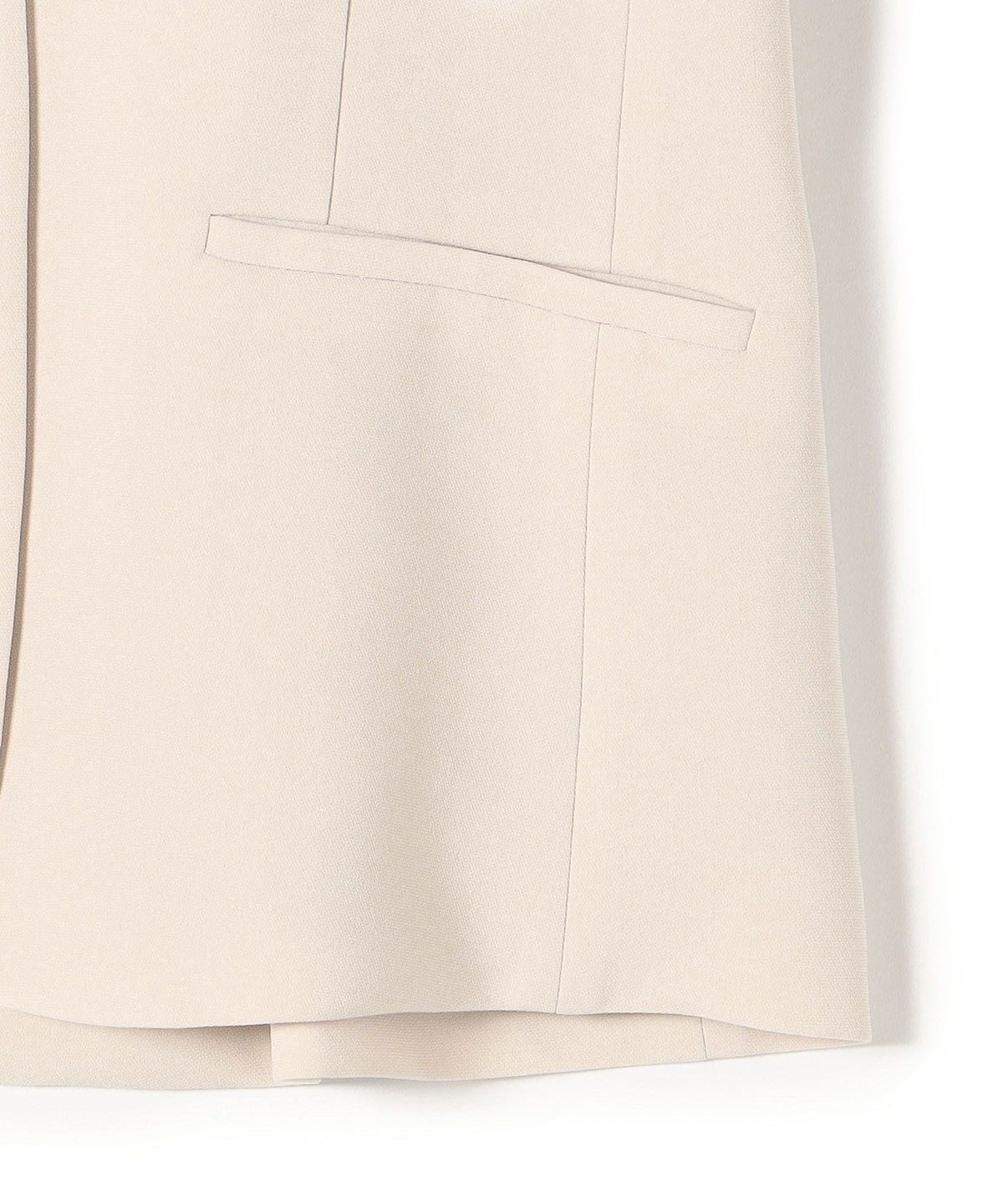 〈手洗い可能〉パールモチーフボタン バックフレアジャケット