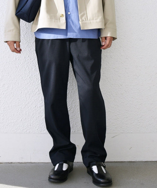 SHIPS any: 〈洗濯機可能・ストレッチ・撥水〉SOLOTEX(R) 2タック ウーリック セミワイド イージーパンツ （セットアップ対応）